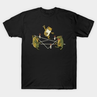 Dancing Frog Pentagram Witchcraft by Tobe Fonseca T-Shirt